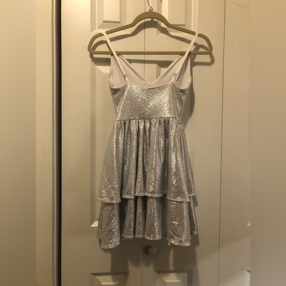 BLACKMILK MOONBEAM SILVER TIER DRESS - LIMITED - Picture 2 of 6